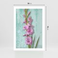 Plakat bez ramy 50x70 - Piękno w delikatności - kwiaty, różowe