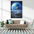 Obraz na płótnie 50x70 - Mistrzowskie spojrzenie na Ziemię - ziemia, kosmos