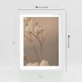 Plakat w ramie 30x40 - Subtelna gipsówka - gipsówka, suche - rama biała