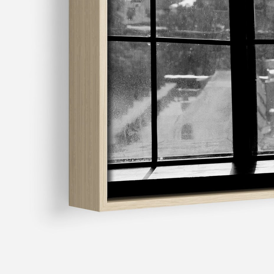 Obraz w ramie 70x100 - Piękno Kobiecej Formy - retro zdjęcie, czarno białe - rama drewno