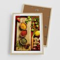 Plakat w ramie 50x70 - Smakowy Zmysł - przyprawy, kuchnia - rama drewno