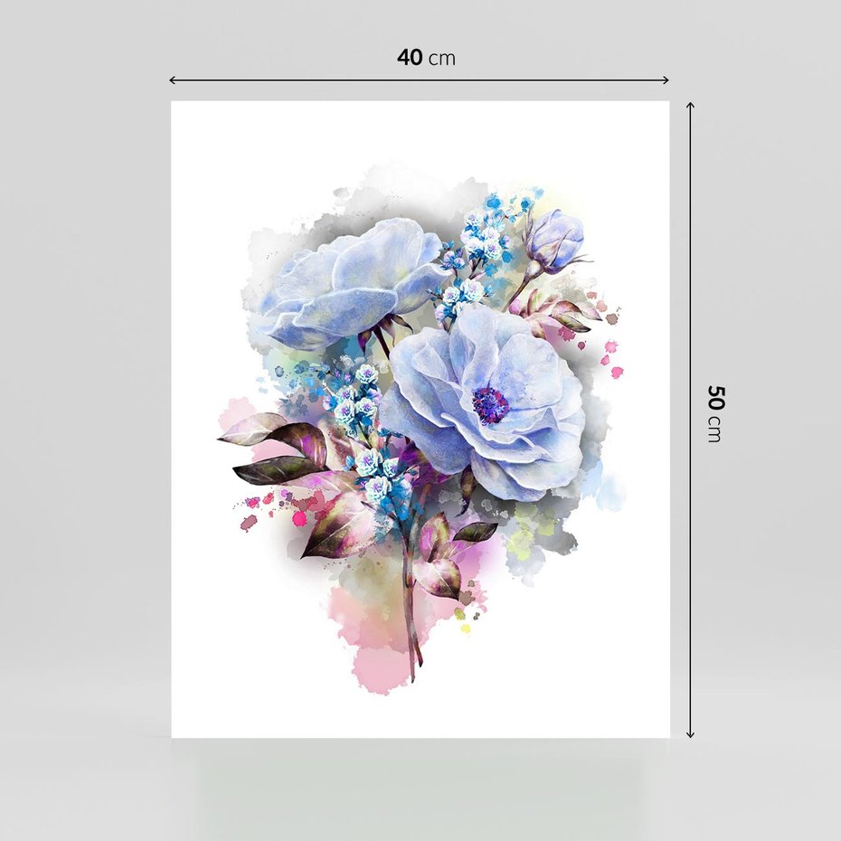 Plakat bez ramy 40x50 - Kolorowa Ekspresja - kwiaty, graficzne