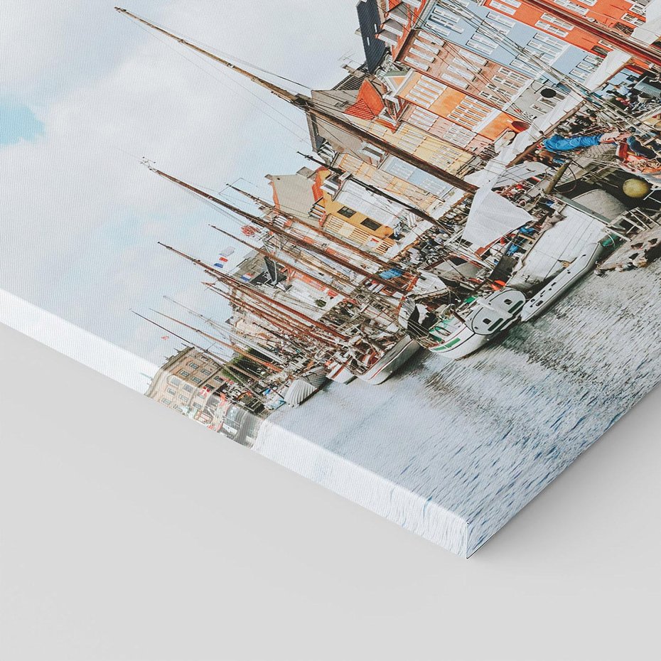 Obraz na płótnie 50x50 - Wibracje Miejskiego Klimatu - Dania, Kopehaga