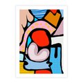 Plakat bez ramy 21x30 - Czarny Komiks - abstrakcyjne formy, komiksowy styl