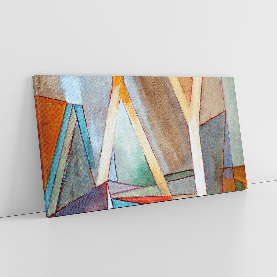 Obraz na płótnie 100x50 - Geometria abstrakcji - abstrakcja, geometria