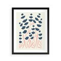 Plakat w ramie 40x50 - Migotliwe Kształty - kwiaty, rośliny - rama czarna