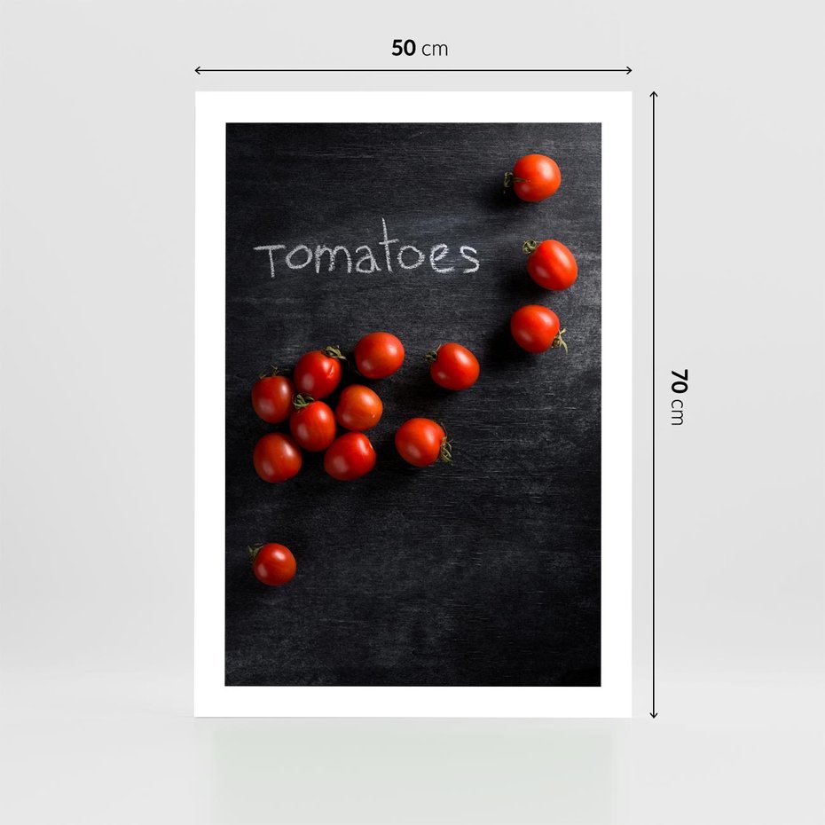 Plakat bez ramy 50x70 - Świeżość Smaku - pomidory, kuchnia