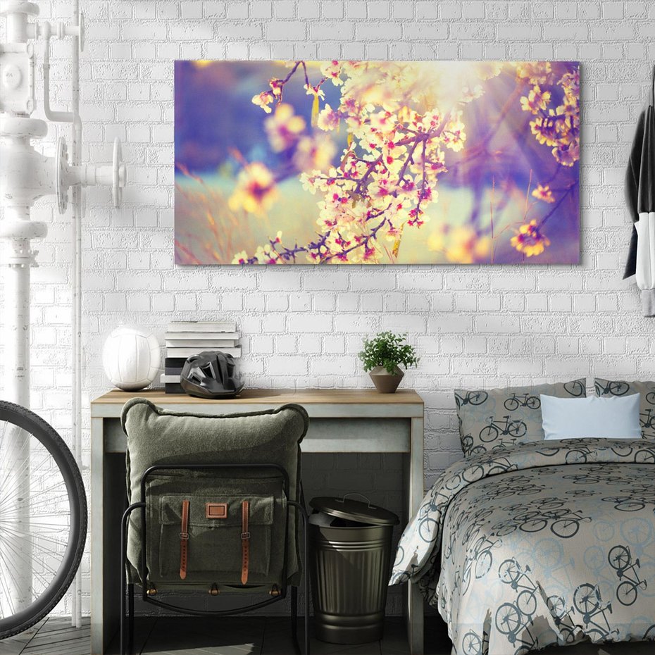 Obraz na płótnie 140x70 - Kwiatowa Wiosna - kwiaty, wiosna