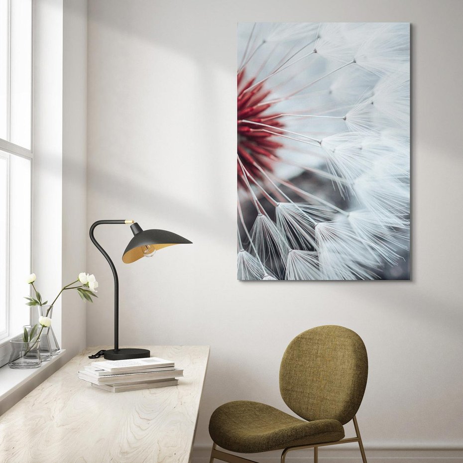 Obraz na płótnie 80x120 - Makro świat dmuchawca - dmuchawiec, makro