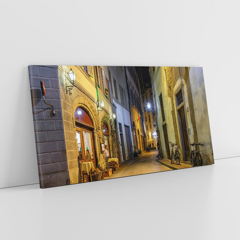 Obraz na płótnie 120x60 - Toskańska uliczka: włoski urok - Włochy, Toskania