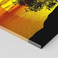 Obraz na płótnie 120x80 - Drzewo - Zachód słońca - drzewo, zachód słońca