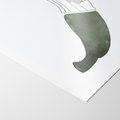 Plakat bez ramy 21x30 - Rozkwitające Barwy Akwareli - minimalistyczny plakat, banan