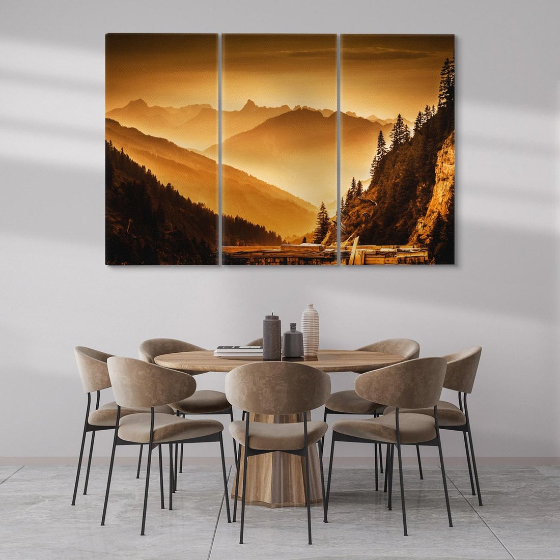 Obraz na płótnie 120x80 - Góry w krajobrazie - góry, krajobraz