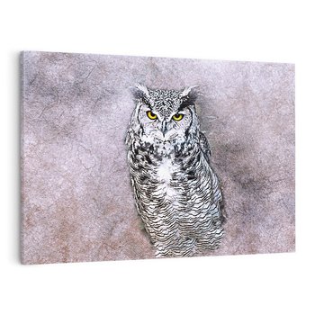 Obraz na płótnie 120x80 - Sztuka abstrakcyjna: Pies - sowa, sztuka