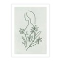 Plakat bez ramy 21x30 - Odbicia Zielonego Raju - zielony odcień, abstrakcja