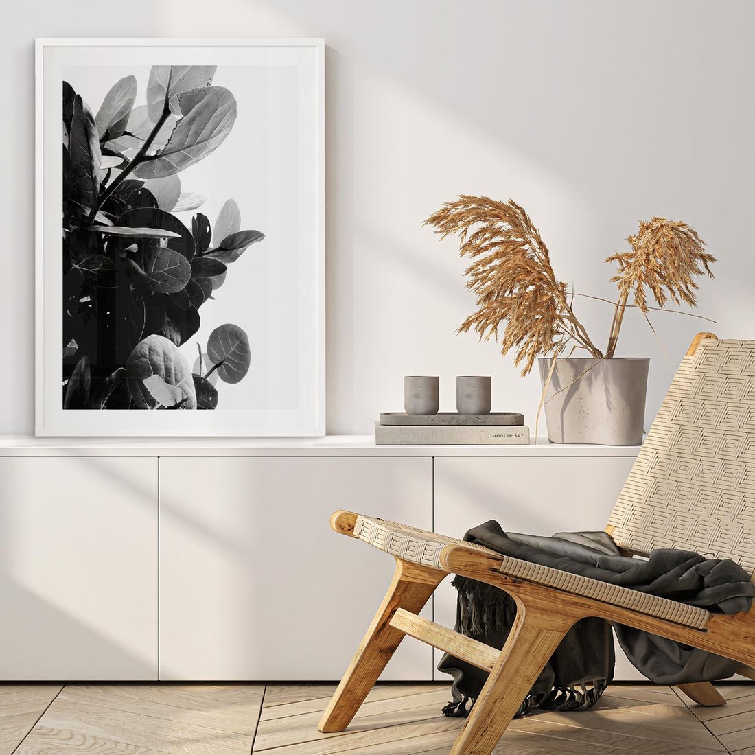 Plakat bez ramy 21x30 - Blisko Natury - liście, rośliny tropikalne