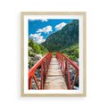Plakat w ramie 50x70 - Most do przygody - góry, most - rama drewno