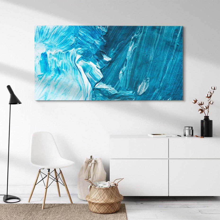 Obraz na płótnie 120x60 - Wyrazista abstrakcja w akwareli - abstrakcja, akwarela