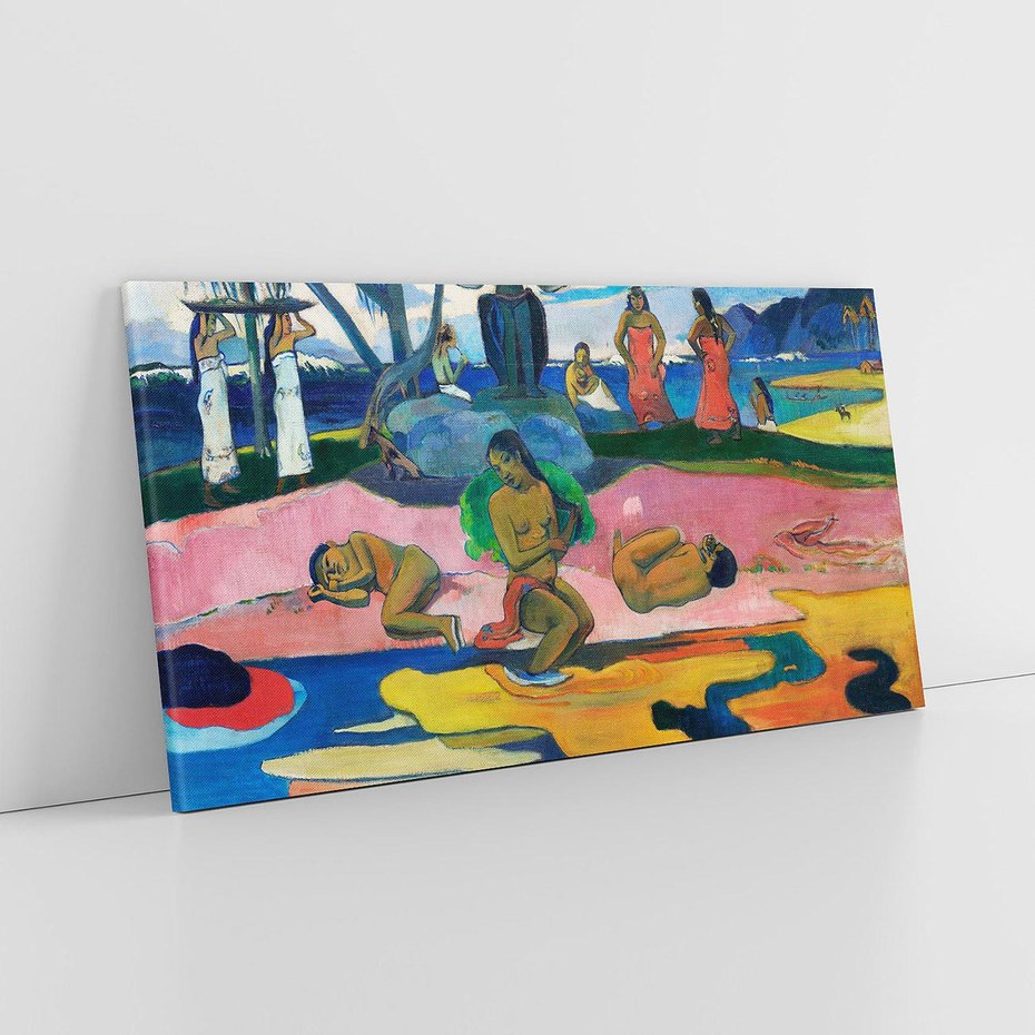 Obraz na płótnie 100x50 - Day of the God 1894, Paul Gauguin - Reprodukcja - reprodukcja, obraz na płótnie