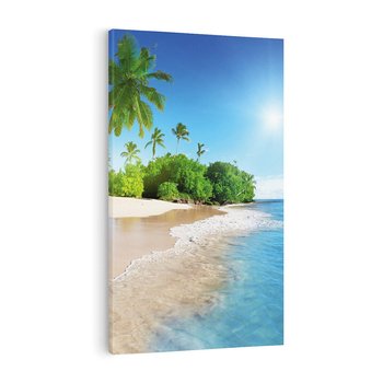 Obraz na płótnie 70x100 - Rajskie plaże Karaibów - Karaiby, plaża