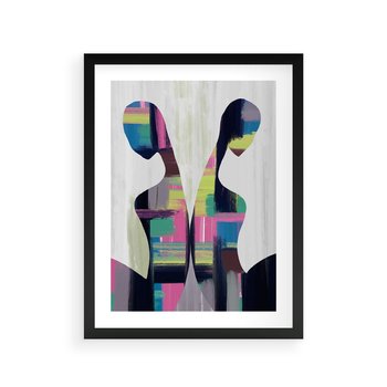 Plakat w ramie 50x70 - Nowa Era - abstrakcyjny plakat, nowoczesna sztuka - rama czarna