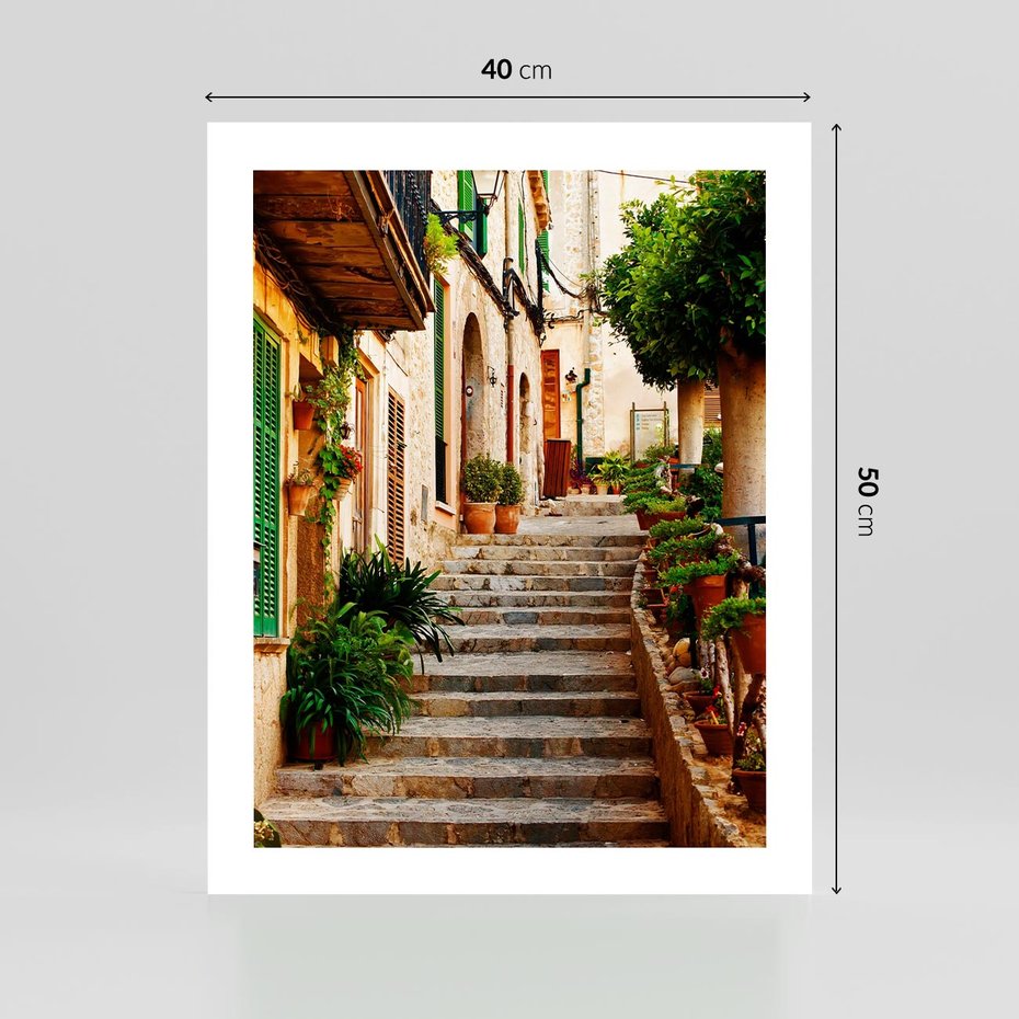 Plakat bez ramy 40x50 - Uroczysta perspektywa uliczki - uliczka, perspektywa