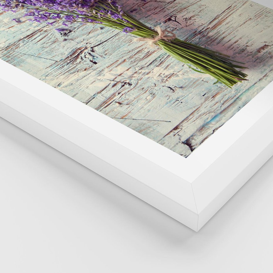 Plakat w ramie 50x70 - Kwiatowy bukiet pełen piękna - bukiet, kwiaty - rama biała