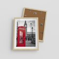Plakat w ramie 30x40 - Budka w Londynie - Londyn, budka - rama drewno