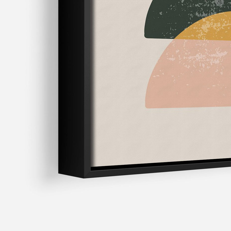 Obraz w ramie 50x70 - Energetyczne Wzory - nowoczesny plakat, abstrakcyjne kształty - rama czarna