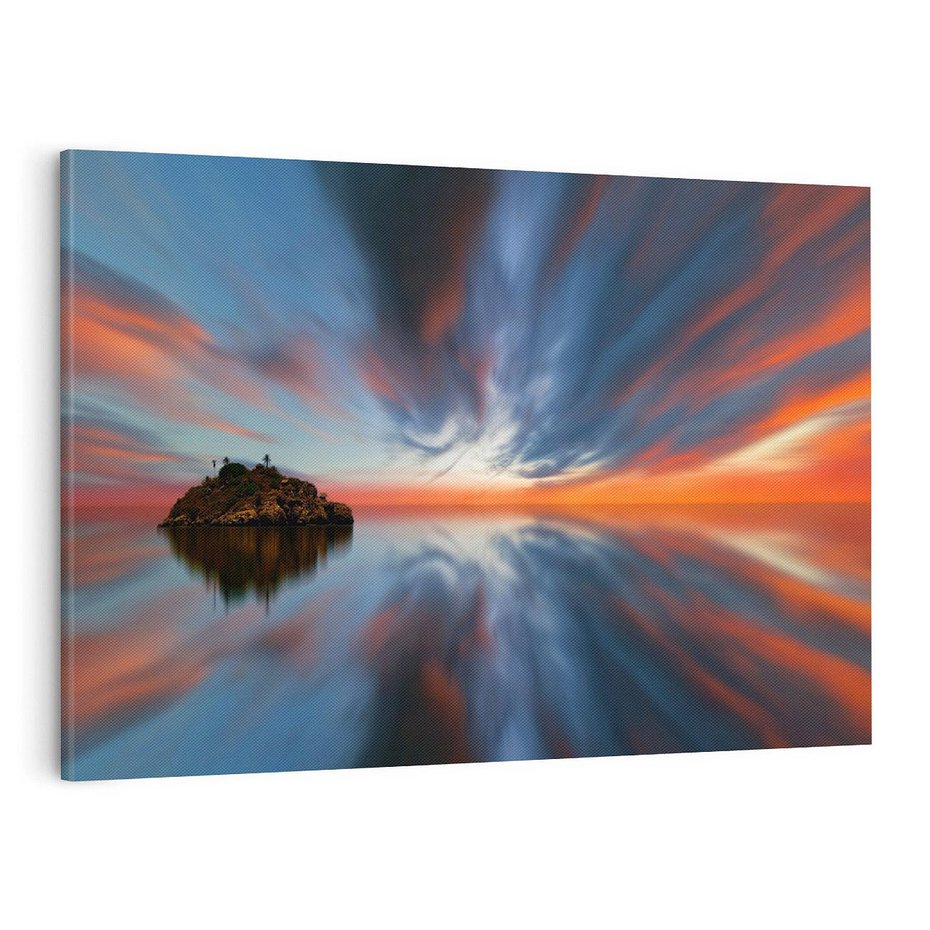 Obraz na płótnie 100x70 - Love - Sercem Do Ciebie - morze, woda