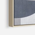 Obraz w ramie 50x70 - Odbicie wschodzącego jutra - graficzne kształty, geometria - rama drewno