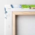 Obraz na płótnie 80x80 - Świeżość limonek w wodzie - limonki, woda