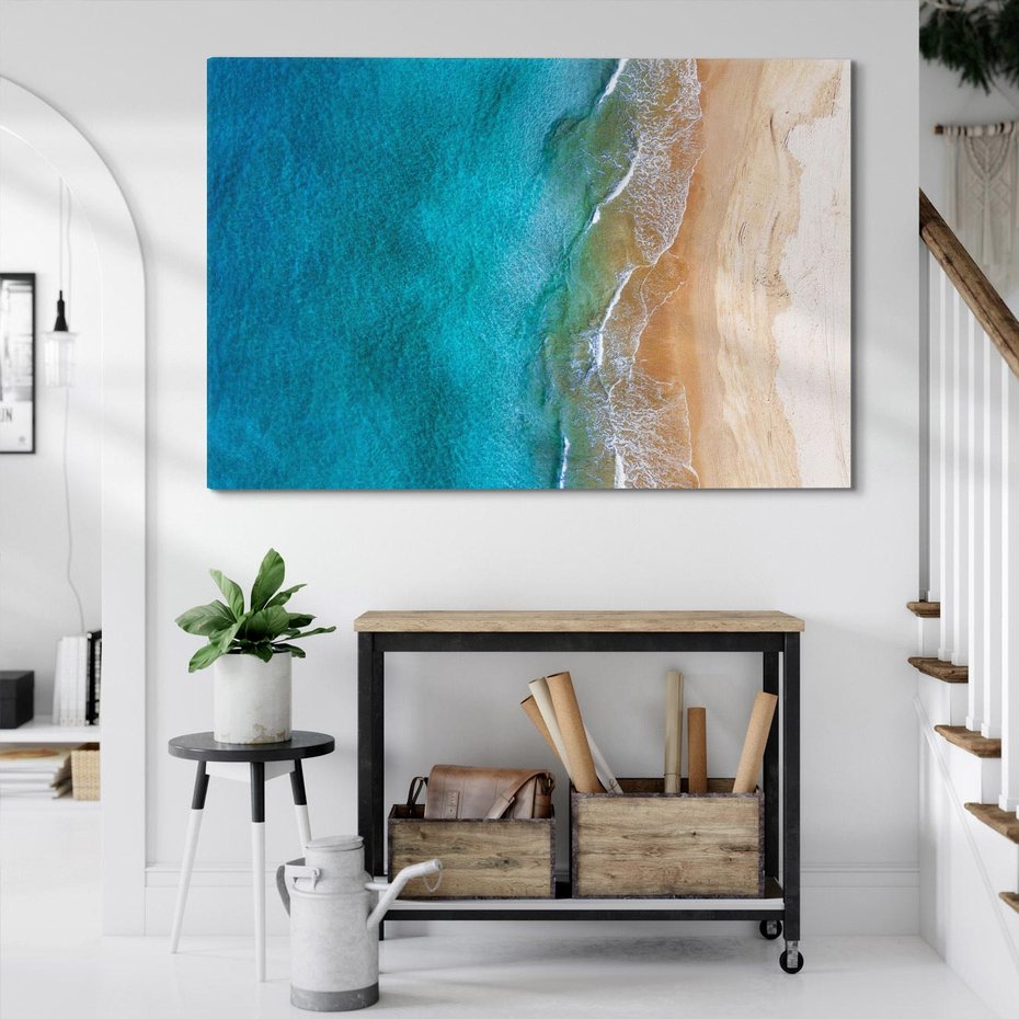 Obraz na płótnie 100x70 - Spokój nad morzem - morze, plaża