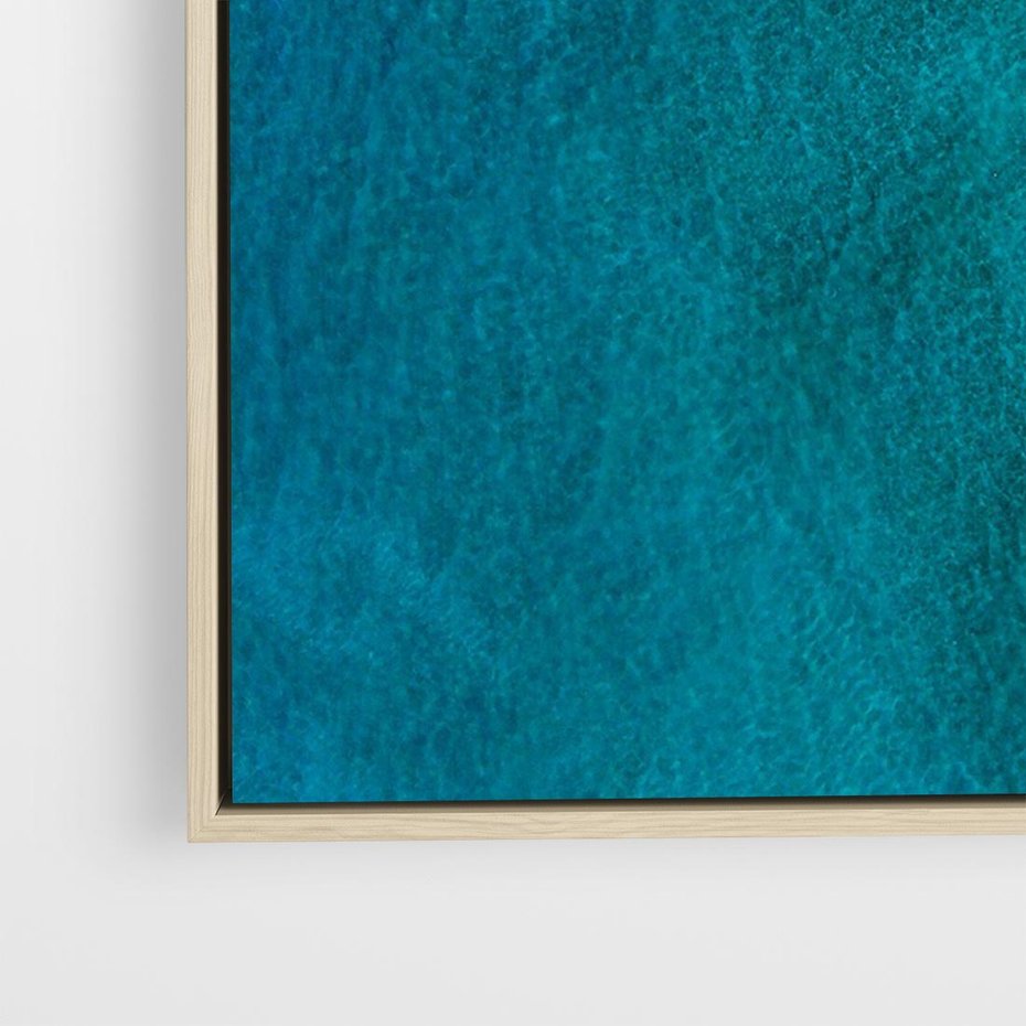 Obraz w ramie 100x70 - Spokój nad morzem - morze, plaża - rama drewno