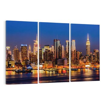 Obraz na płótnie 120x80 - Nocne Tętno Nowego Jorku - Nowy Jork, noc