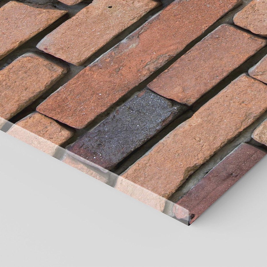 Obraz na płótnie 150x50 - Mur cegieł: industrialny urok - cegły, mur