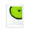 Plakat w ramie 30x40 - Świeżość i kwasowość limonki - limnka, owoce - rama biała