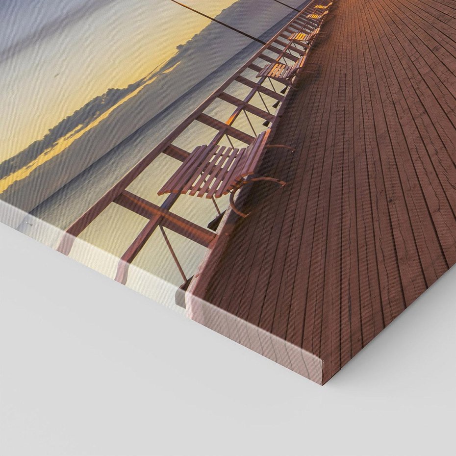 Obraz na płótnie 120x80 - romantyczny spacer nad morzem - Molo, Sopot