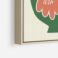 Obraz w ramie 50x70 - Kreatywne Impulsy - boho styl, wazon - rama drewno