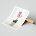 Plakat bez ramy 30x40 - Delikatność storczyka orchidei - storczyk, orchidea