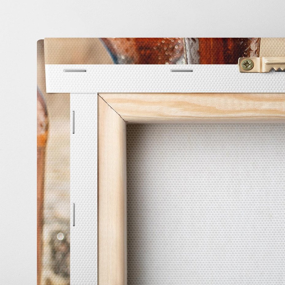 Obraz na płótnie 80x120 - Butelki na plaży - butelki, plaża