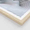 Plakat w ramie 40x50 - Abstrakcyjne Przestrzenie - geometria, 3D - rama drewno