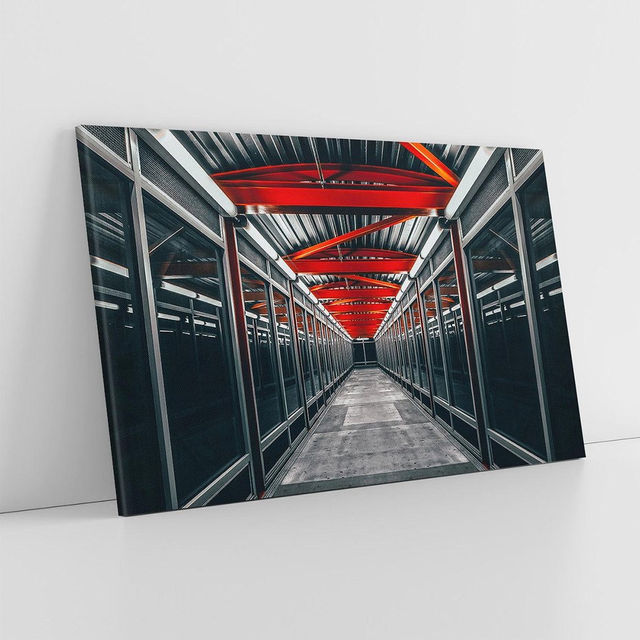 Obraz na płótnie 120x80 - Nieskończoność Przestrzeni - korytarz, perspektywa