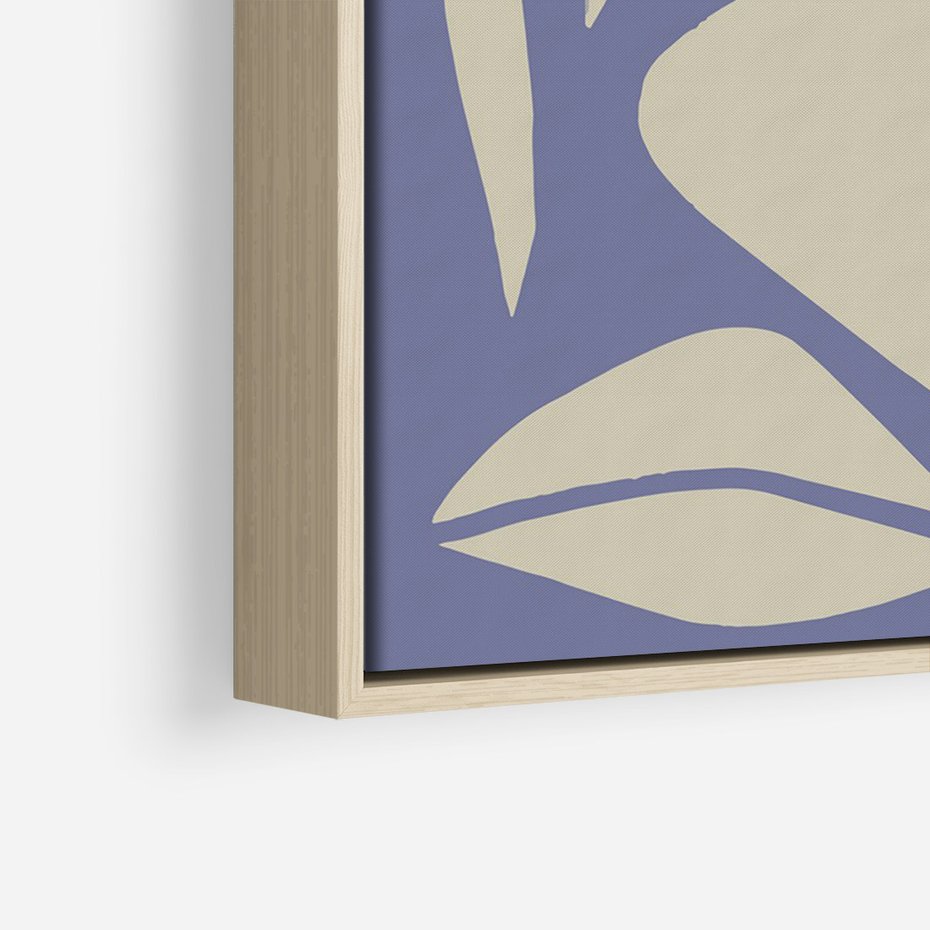 Obraz w ramie 70x100 - Echa Wizualnej Transcendencji - skandynawski styl, plakat - rama drewno