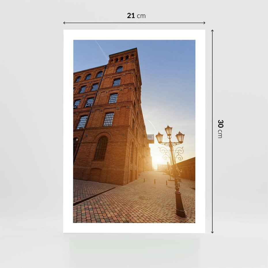 Plakat bez ramy 21x30 - Perspektywa uliczki - uliczka, perspektywa