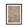 Plakat w ramie 30x40 - Mur z cegieł - surowa elegancja - mur, cegły - rama czarna