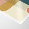 Plakat bez ramy 30x40 - Geometryczna Grafika na Plakacie - geometryczna nowoczesna grafika, minimalizm