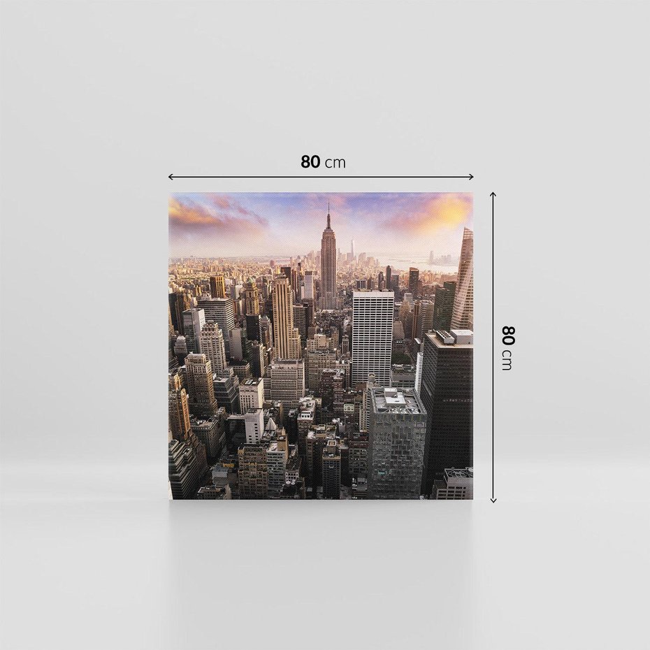 Obraz na płótnie 80x80 - Pulsujące serce USA - NY, Nowy Jork