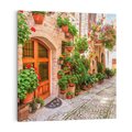 Obraz na płótnie 30x30 - Kolorowa harmonia - uliczka, miasto