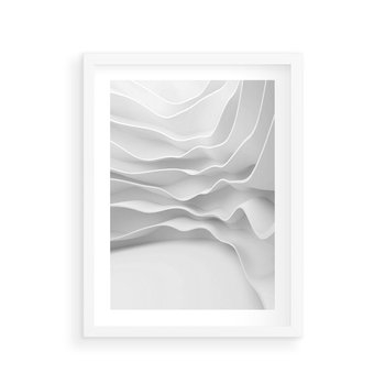Plakat w ramie 30x40 - Żywa Natur - 3d, abstrakcja - rama biała